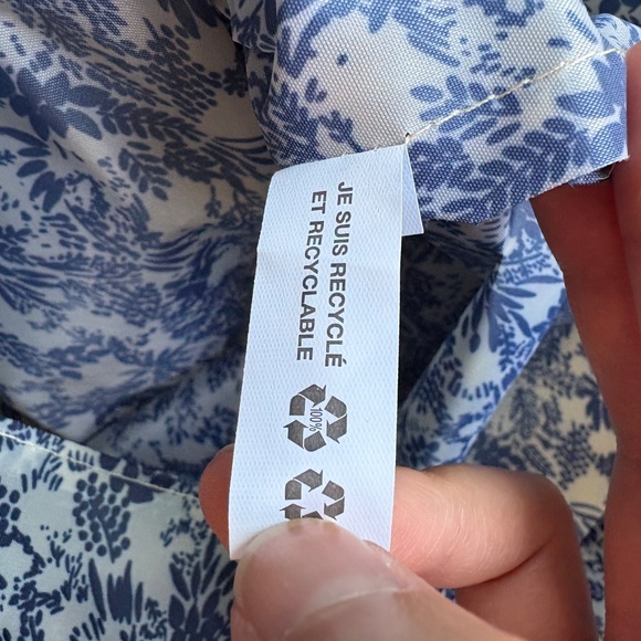 A.P.C. blue floral tote - Picture 4 of 4